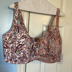 24w Lands end bikini top. NWT